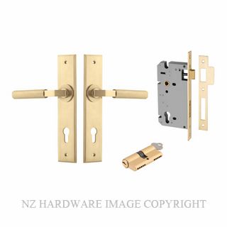 IVER 16296KENTR60KK BRUNSWICK CHAMFERED KEY-KEY ENTRANCE LOCK KITSET BRUSHED GOLD PVD