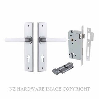 IVER 12368KENTR60KT OSAKA CHAMFERED KEY-TURN ENTRANCE LOCK KITSET BRUSHED CHROME