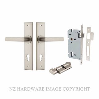 IVER 14868KENTR60KT OSAKA CHAMFERED KEY-TURN ENTRANCE LOCK KITSET SATIN NICKEL