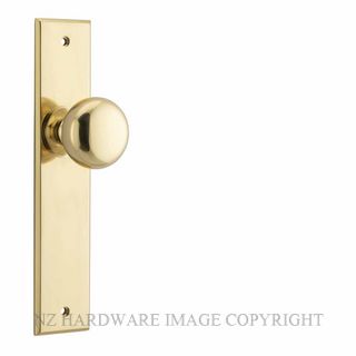 IVER 10446 CAMBRIDGE LEVER ON CHAMFERED PLATE POLISHED BRASS