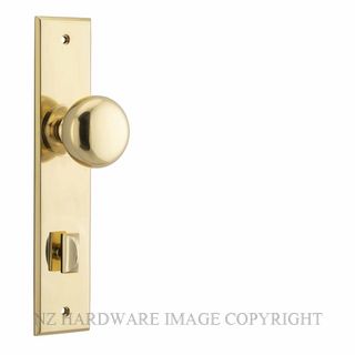 IVER 10446P85 CAMBRIDGE CHAMFERED PRIVACY FURNITURE POLISHED BRASS