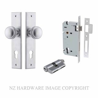 IVER 12331KENTR60KK PADDINGTON CHAMFERED KEY-KEY ENTRANCE LOCK KITSET BRUSHED CHROME