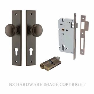 IVER 15331KENTR60KK PADDINGTON CHAMFERED KEY-KEY ENTRANCE LOCK KITSET SIGNATURE BRASS