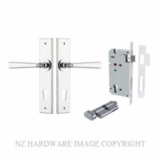 IVER 11880KENTR60KT COPENHAGEN CHAMFERED KEY-TURN ENTRANCE LOCK KITSET CHROME PLATE