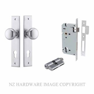 IVER 12446KENTR60KK CAMBRIDGE CHAMFERED KEY-KEY ENTRANCE LOCK KITSET BRUSHED CHROME