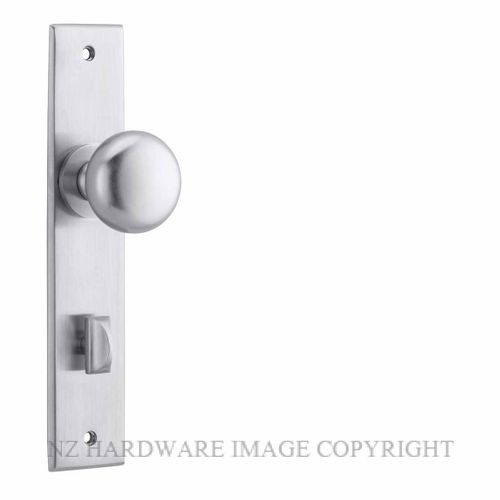 Door Knob Cambridge Chamfered Privacy Brushed Brass