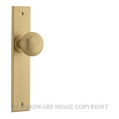 IVER 15446 CAMBRIDGE LEVER ON CHAMFERED PLATE BRUSHED BRASS