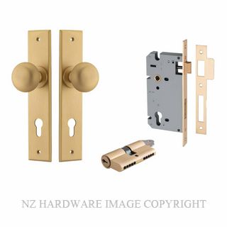 IVER 15446KENTR60KK CAMBRIDGE CHAMFERED KEY-KEY ENTRANCE LOCK KITSET BRUSHED BRASS