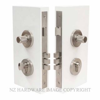 WINDSOR 1551 BN NIDO DOUBLE TURN LOCK KIT DIAMOND KNURL BRUSJED NICKEL