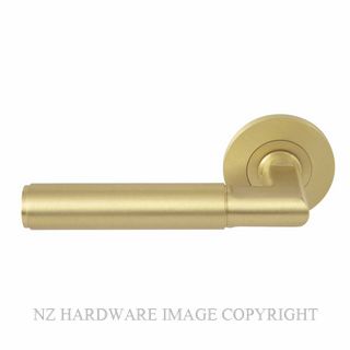 WINDSOR 8402M-MSB NIDO LUMINA PLAIN ROUND ROSE LATCH MAGNETIC MATT SATIN BRASS