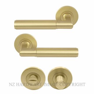 WINDSOR 8405M-MSB NIDO LUMINA PLAIN ROUND ROSE PRIVACY MAGNETIC MATT SATIN BRASS