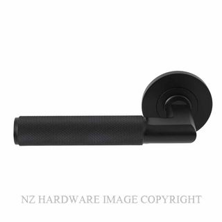 WINDSOR 8412M-BLK NIDO LUMINA DIAMOND KNURL ROUND ROSE LATCH MAGNETIC MATT BLACK