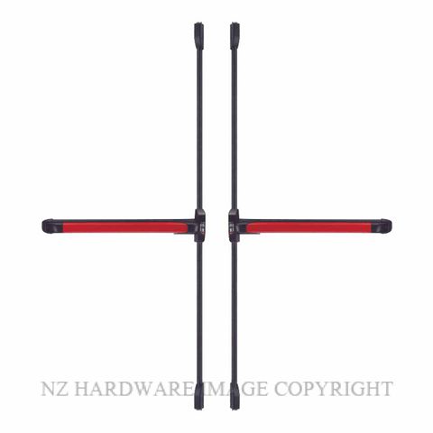 ISEO IDPD413.34 PANIC BOLT DOUBLE DOOR KIT