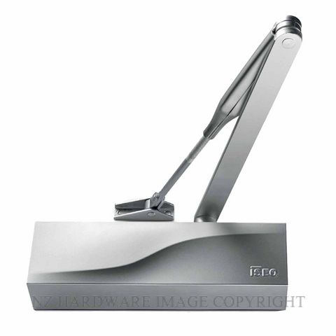 ISEO IS110 374101013 HOLD OPEN DOOR CLOSER SILVER