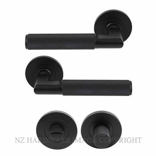 WINDSOR 8415M-BLK NIDO LUMINA DIAMOND KNURL ROUND ROSE PRIVACY MAGNETIC MATT BLACK