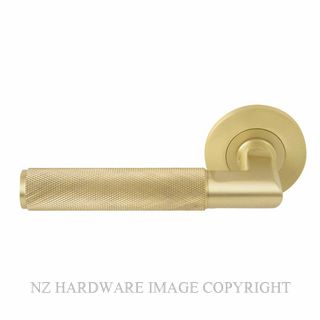 WINDSOR 8412M-MSB NIDO LUMINA DIAMOND KNURL ROUND ROSE LATCH MAGNETIC MATT SATIN BRASS