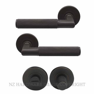 WINDSOR 8415M-DRB NIDO LUMINA DIAMOND KNURL ROUND ROSE PRIVACY MAGNETIC DARK ROMAN BRASS