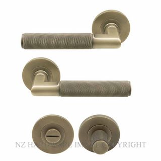 WINDSOR 8415M-RB NIDO LUMINA DIAMOND KNURL ROUND ROSE PRIVACY MAGNETIC ROMAN BRASS
