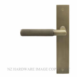 WINDSOR 8417M-RB NIDO LUMINA DIAMOND KNURL LONG PLATE LATCH MAGNETIC ROMAN BRASS