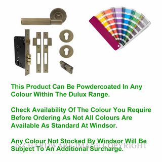 WINDSOR 8469 PC NIDO LUMINA LINEAR KNURL ROUND ROSE ENTRANCE SET K/K POWDERCOAT