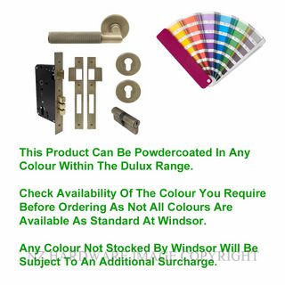 WINDSOR 8471 PC NIDO LUMINA DIAMOND KNURL ROUND ROSE ENTRANCE SET K/K POWDERCOAT