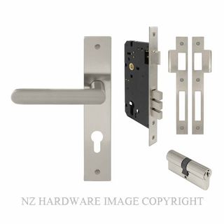 WINDSOR 8479 BN NIDO MODELLA LONG PLATE ENTRANCE SET K/K BRUSHED NICKEL