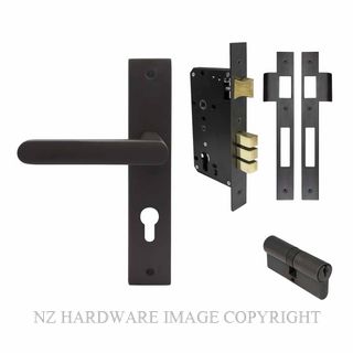 WINDSOR 8479 DRB NIDO MODELLA LONG PLATE ENTRANCE SET K/K DARK ROMAN BRASS