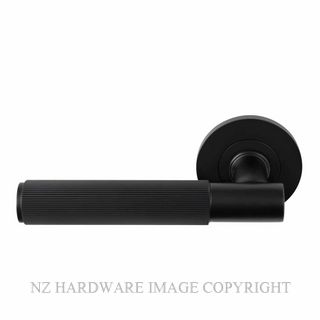 WINDSOR 8481 BLK NIDO VERGE LINEAR KNURL LEVER SET MATT BLACK
