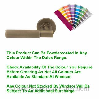 WINDSOR 8481 PC NIDO VERGE LINEAR KNURL LEVER SET POWDERCOAT