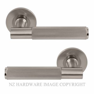 WINDSOR 8482-BN NIDO VERGE LINEAR KNURL ROUND ROSE LATCH BRUSHED NICKEL