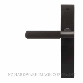 WINDSOR 8483 DRB NIDO VERGE LINEAR KNURL LEVER ON PLAIN PLATE SET DARK ROMAN BRASS