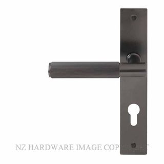 WINDSOR 8483 E85 GN NIDO VERGE LINEAR KNURL LEVER ON E85 PLATE SET GRAPHITE NICKEL