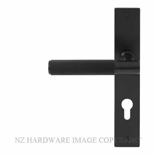 WINDSOR 8483 E85 BLK NIDO VERGE LINEAR KNURL LEVER ON E85 PLATE SET MATT BLACK