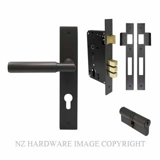 WINDSOR 8475 DRB NIDO LUMINA PLAIN LONG PLATE ENTRANCE SET K/K DARK ROMAN BRASS