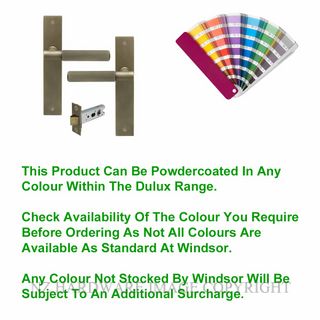 WINDSOR 8487 PC NIDO VERGE LINEAR KNURL PASSAGE SET MATT POWDERCOAT