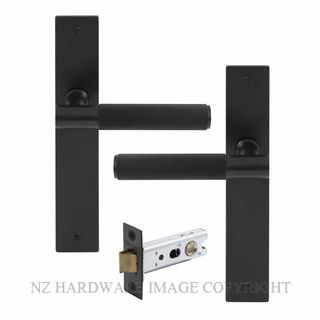 WINDSOR 8487M-BLK NIDO VERGE LINEAR KNURL LONG PLATE LATCH MAGNETIC MATT BLACK