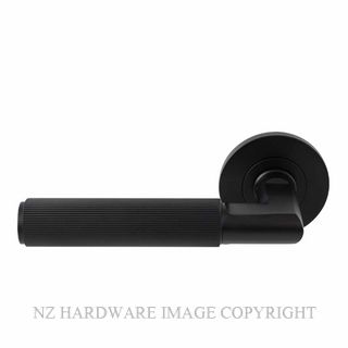 WINDSOR 8491 BLK NIDO LUMINA LINEAR KNURL LEVER SET MATT BLACK