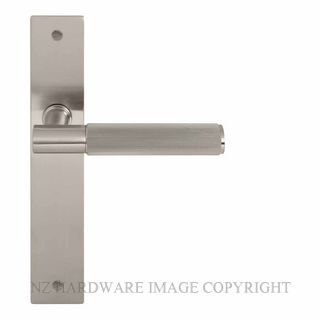 WINDSOR 8483LD BN NIDO VERGE LINEAR KNURL LH DUMMY LEVER ON PLATE SET BRUSHED NICKEL