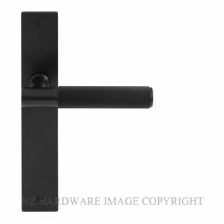 WINDSOR 8483LD BLK NIDO VERGE LINEAR KNURL LH DUMMY LEVER ON PLATE SET MATT BLACK