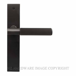 WINDSOR 8483LD DRB NIDO VERGE LINEAR KNURL LH DUMMY LEVER ON PLATE SET DARK ROMAN BRASS