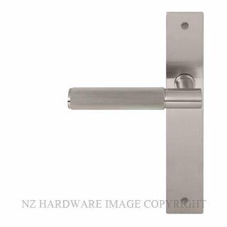 WINDSOR 8483RD BN NIDO VERGE LINEAR KNURL RH DUMMY LEVER ON PLATE SET BRUSHED NICKEL