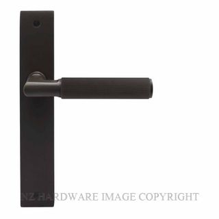 WINDSOR 8493LD DRB NIDO LUMINA LINEAR KNURL LH DUMMY LEVER ON PLATE SET DARK ROMAN BRASS