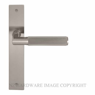 WINDSOR 8493LD BN NIDO LUMINA LINEAR KNURL LH DUMMY LEVER ON PLATE SET BRUSHED NICKEL