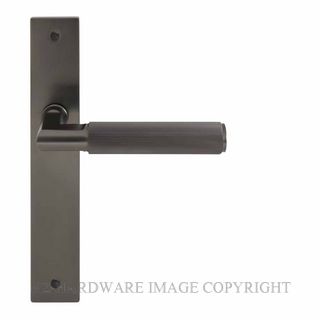 WINDSOR 8493LD GN NIDO LUMINA LINEAR KNURL LH DUMMY LEVER ON PLATE SET GRAPHITE NICKEL
