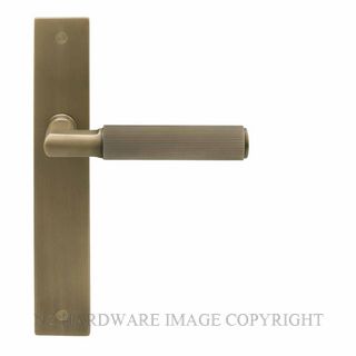 WINDSOR 8493LD RB NIDO LUMINA LINEAR KNURL LH DUMMY LEVER ON PLATE SET ROMAN BRASS
