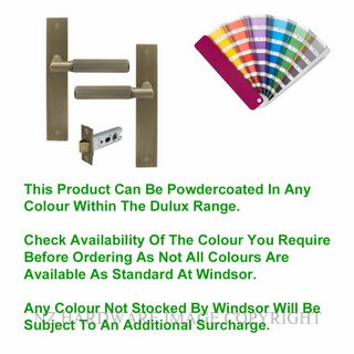 WINDSOR 8497M-PC NIDO LUMINA LONG PLATE LATCH MAGNETIC POWDERCOAT