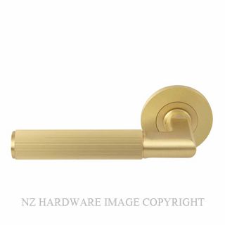 WINDSOR 8491 MSB NIDO LUMINA LINEAR KNURL LEVER SET MATT SATIN BRASS