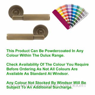 WINDSOR 8492 PC NIDO LUMINA LINEAR KNURL PASSAGE SET POWDERCOAT
