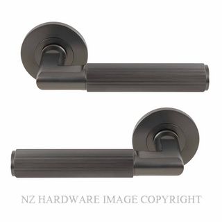 WINDSOR 8492M-GN NIDO LUMINA LINEAR KNURL ROUND ROSE LATCH MAGNETIC GRAPHITE NICKEL