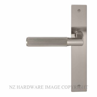 WINDSOR 8493 BN NIDO LUMINA LINEAR KNURL LEVER ON PLAIN PLATE SET BRUSHED NICKEL